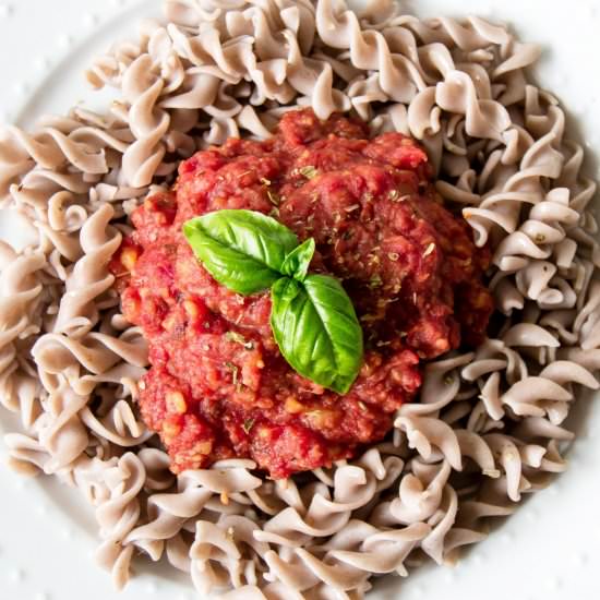 Vegan Tomato Sauce & G/F Pasta