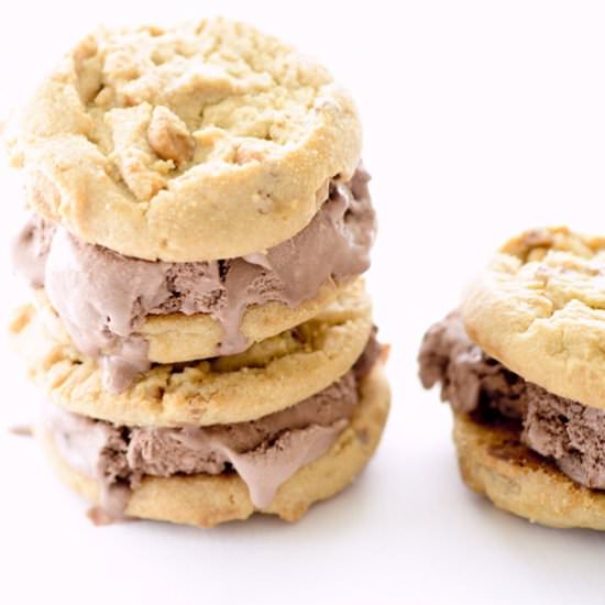 Peanut Butter Ice Cream Sandwiches