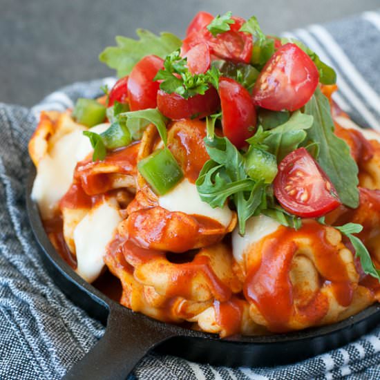 Mexican Baked Tortellini for Two
