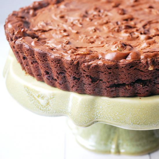 Toffee Crunch Brownie Tart
