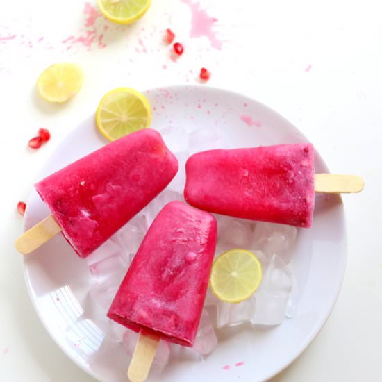 Pomegranate popsicles