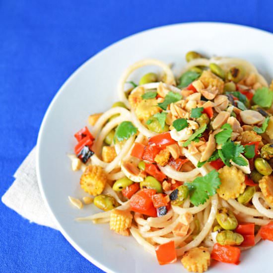 Peanut and Radish Noodle Salad