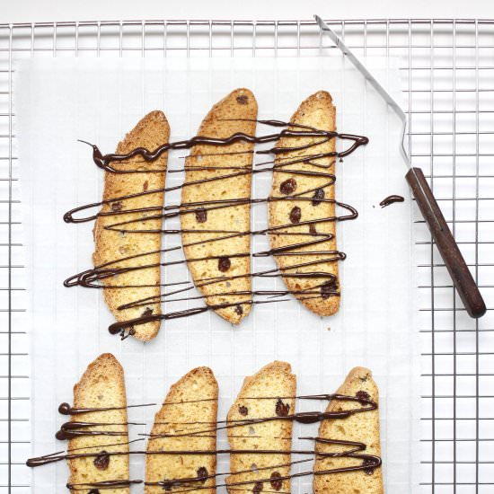 Rum and Raisin Biscotti