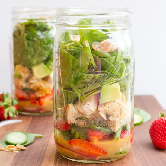 Strawberry Mason Jar Salad