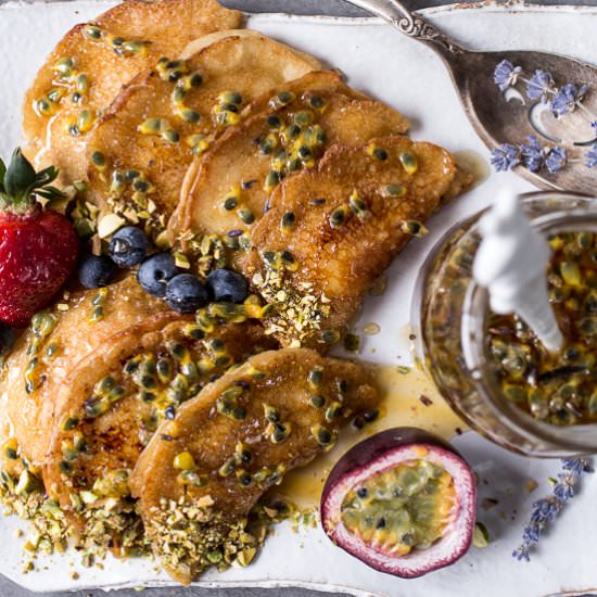 Lemon Ricotta Syrian Pancake