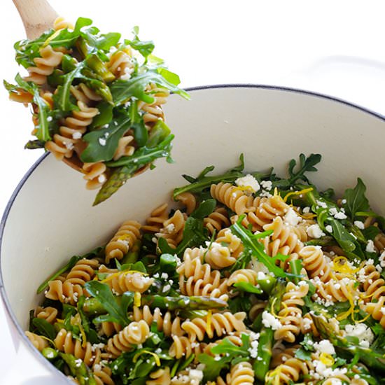 Asparagus and Arugula Pasta Salad
