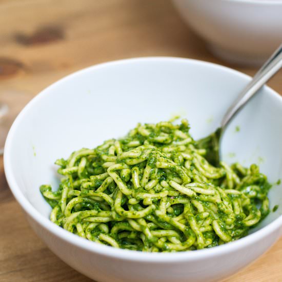 Chard and Walnut Pesto