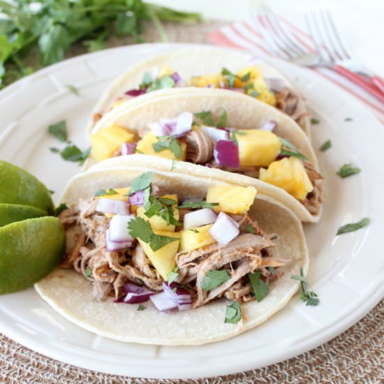 Slow Cooked Tacos Al Pastor