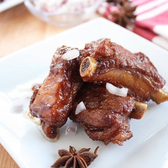 Chinese Spareribs with Shallots
