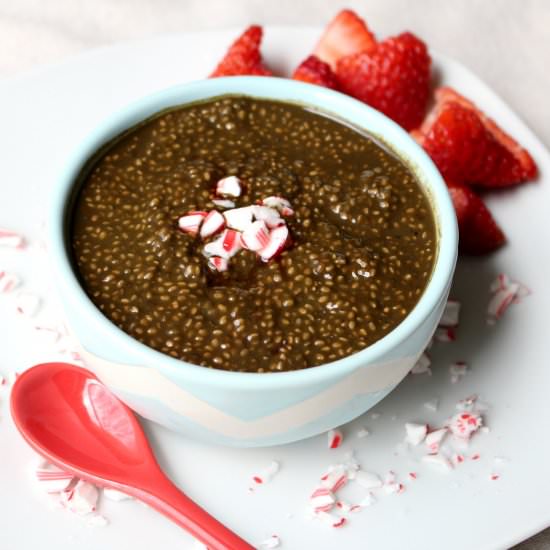 Peppermint Mocha Chia Pudding