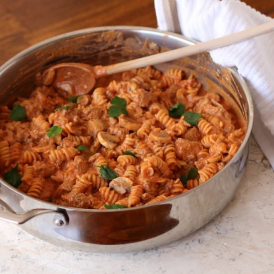 One Pot Mexican Stroganoff