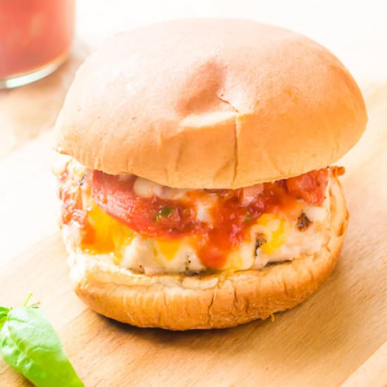 Pepperoni Pizza Turkey Burgers