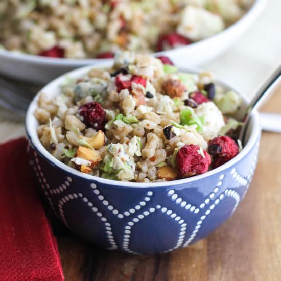 Barley and Brussels Sprouts Salad