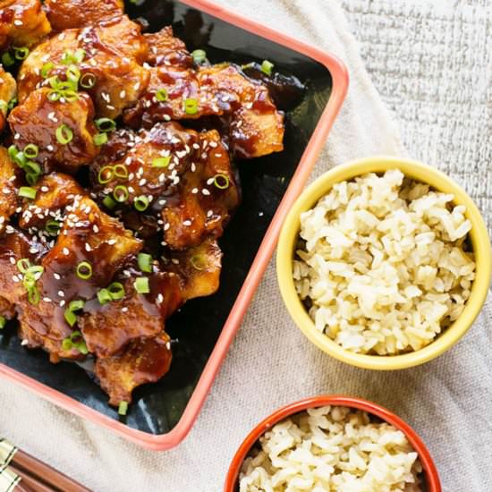 Guilt Free Honey Sesame Chicken