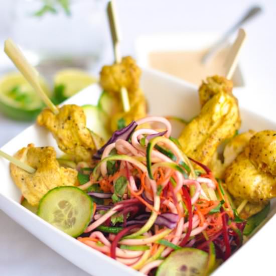 Chicken Satay Salad