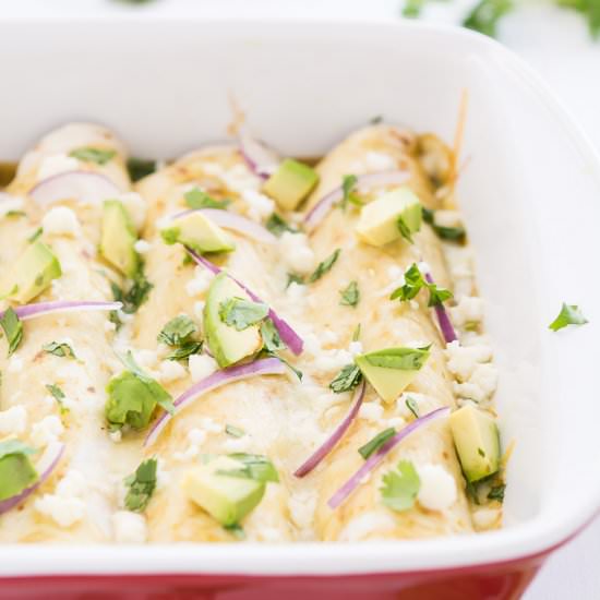 Honey Lime Chicken Enchiladas