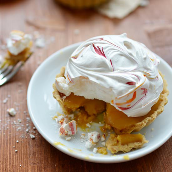 Blood Orange Meringue Pies