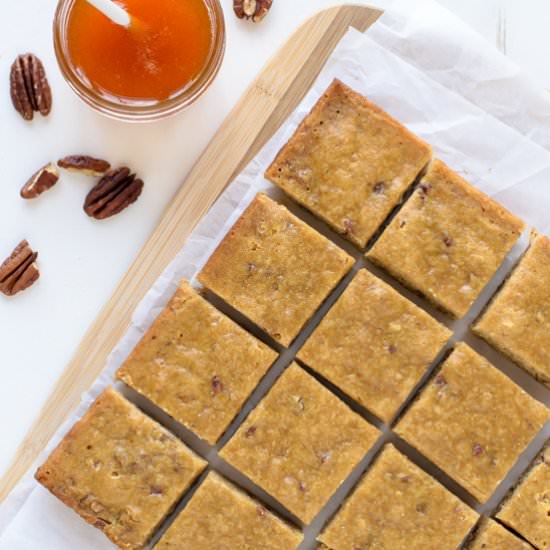 Honey Pecan Blondies