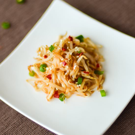 Spicy Korean Bean Sprout Salad