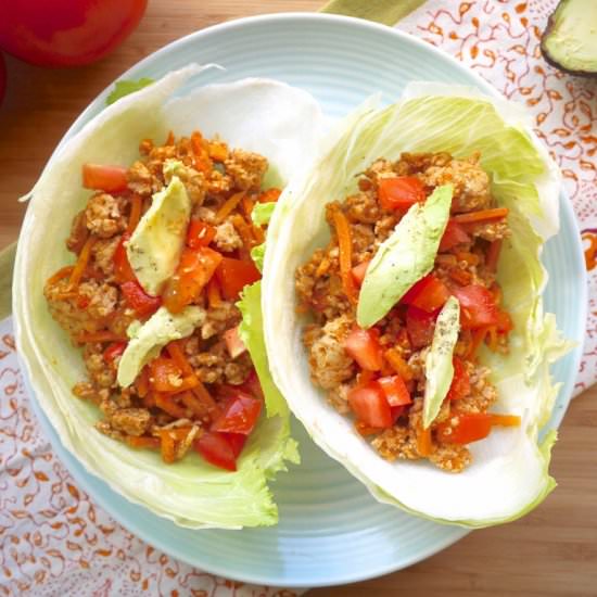 30 Minute Enchilada Lettuce Wraps
