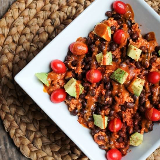 Rice Black Bean Avocado Bowl