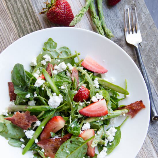 Spring Spinach Arugula Salad