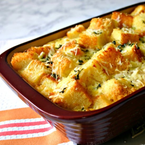Parmesan-Herb Cornbread Pudding