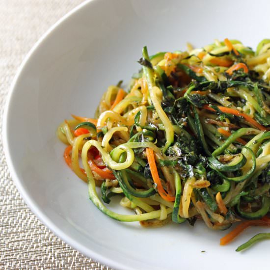 Thai Basil Pesto Zoodles