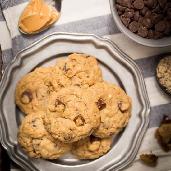 Peanut Butter Chocolate Chip Cookie