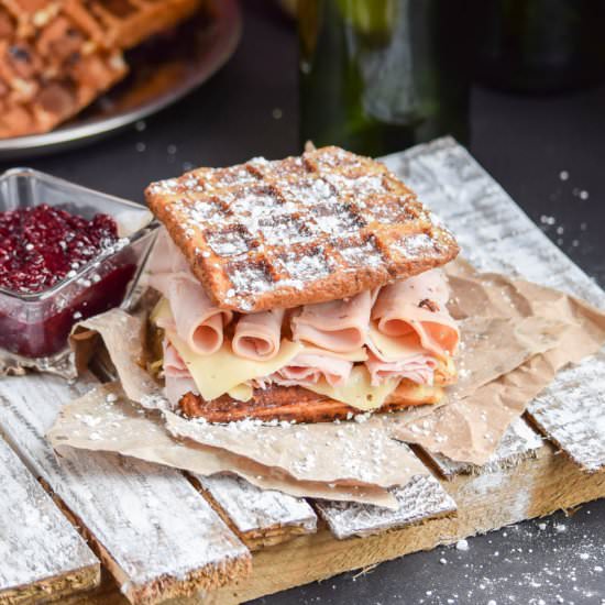Waffled French Toast Monte Cristo