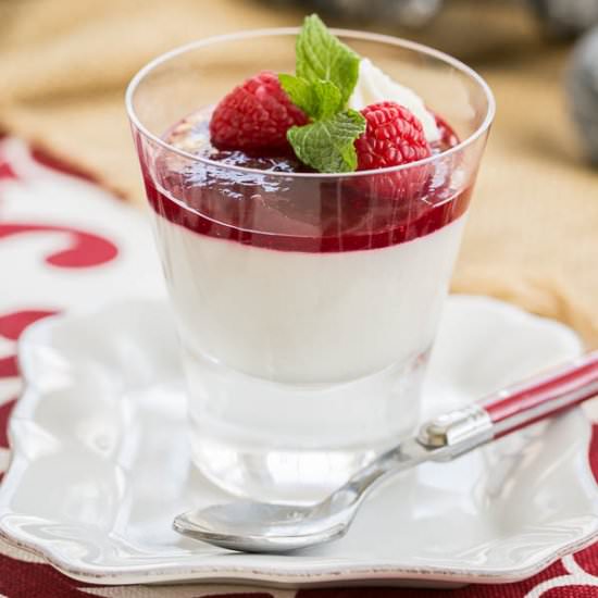 Raspberry White Chocolate Parfaits