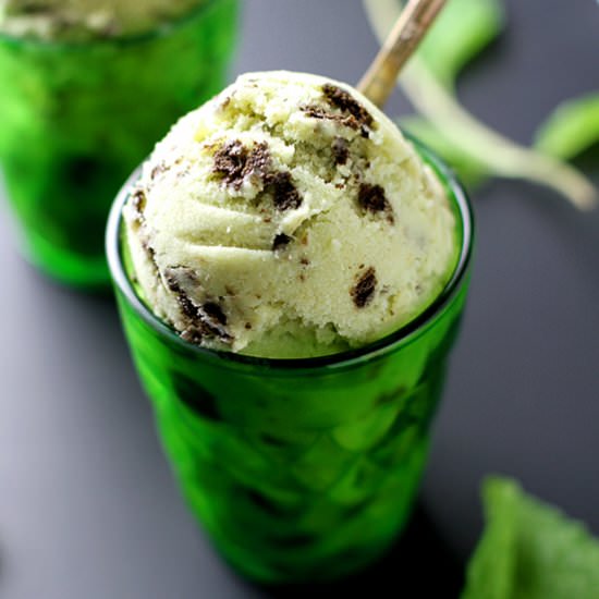 Matcha Mint Cookies Ice Cream
