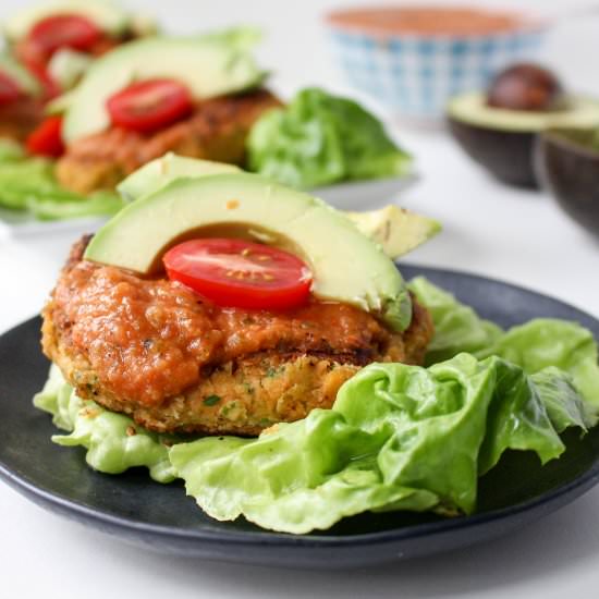 Taco-Spiced Bean Burgers
