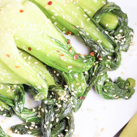 Garlic and Seseme Baby Bok Choy