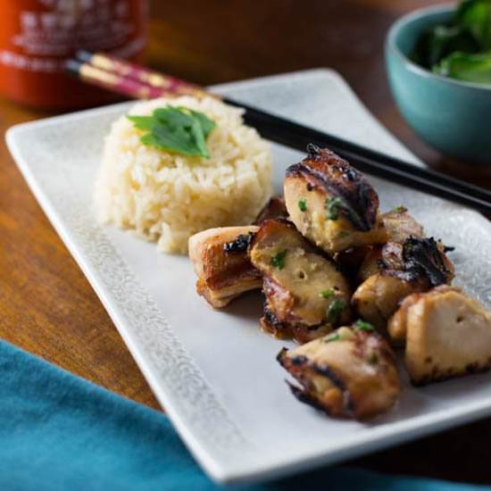 Thai Green Curry Chicken Skewers