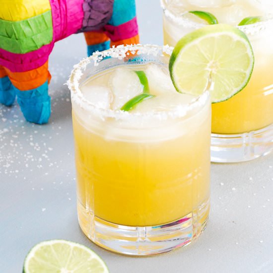 Fresh Pineapple Margaritas