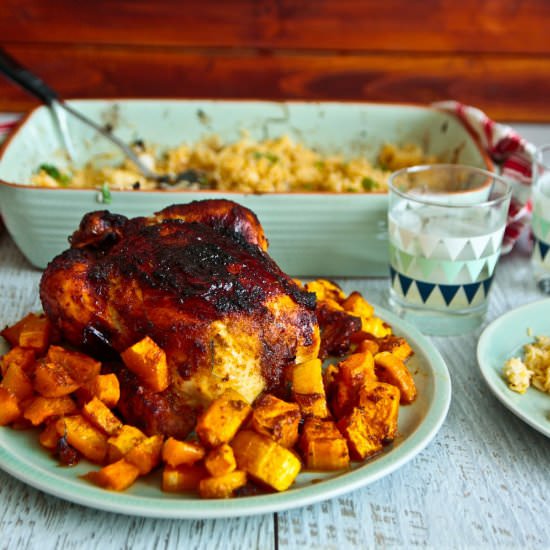 Thai Red Curry Roast Chicken