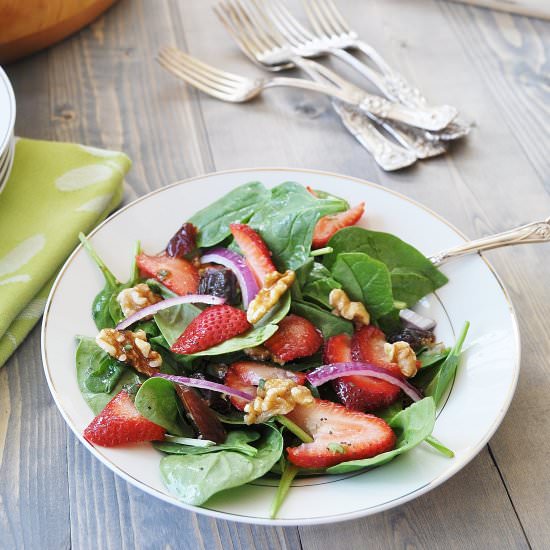 Spring Spinach & Strawberry Salad