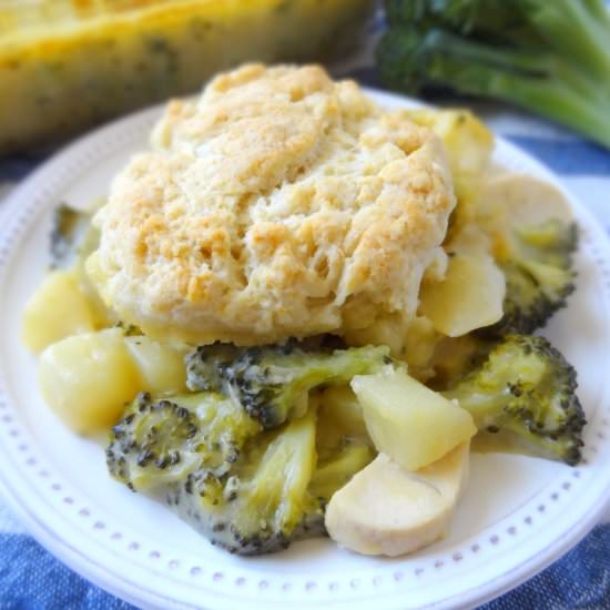 Broccoli Cheddar Potato Bake