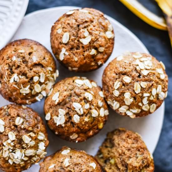 Healthy Banana Muffins