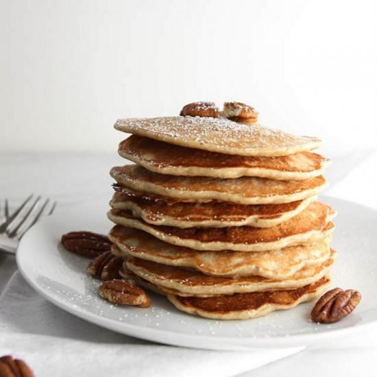 Banana Pecan Pancakes