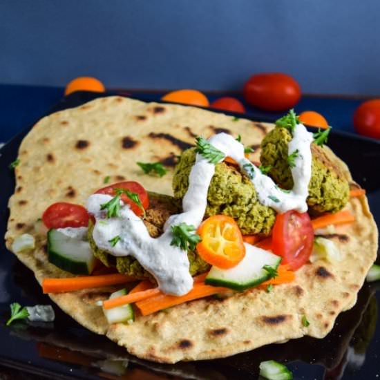Spinach Artichoke Falafel