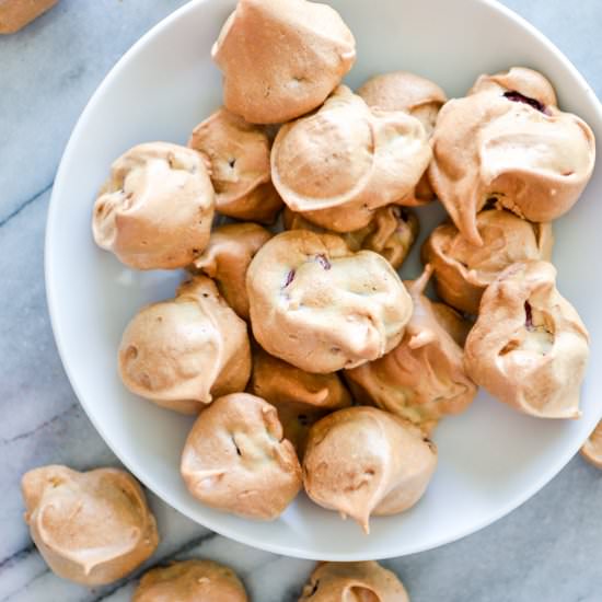 Raspberry Meringue Cookies