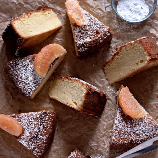 Grapefruit Curd Filled Cake