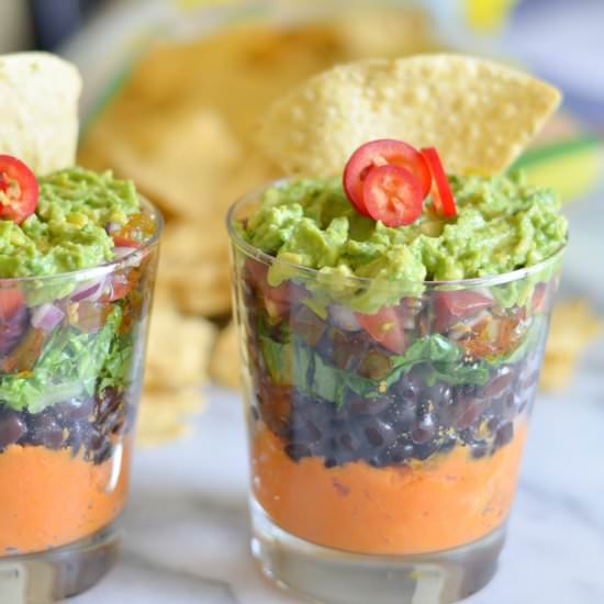 7 Layer Sweet Potato Bean Dip