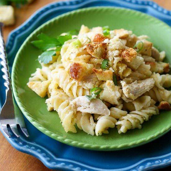 Chicken Caesar Pasta Casserole