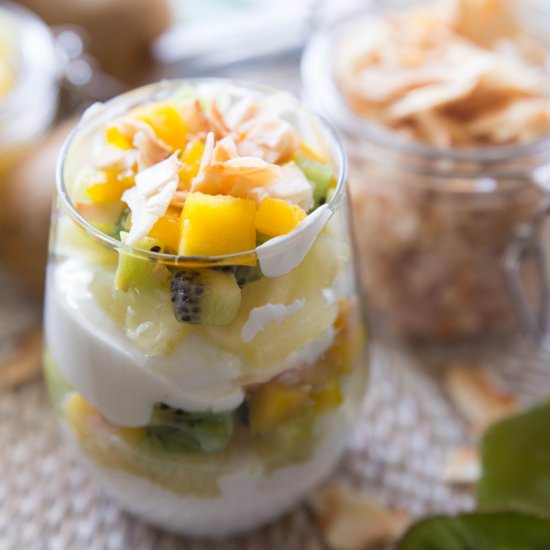 Tropical Fruit & Yogurt Parfait
