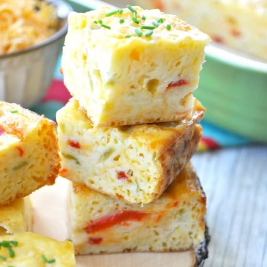 Aunt Bee’s Chile Cheese Squares