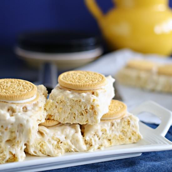 Golden Cookies & Cream Bars