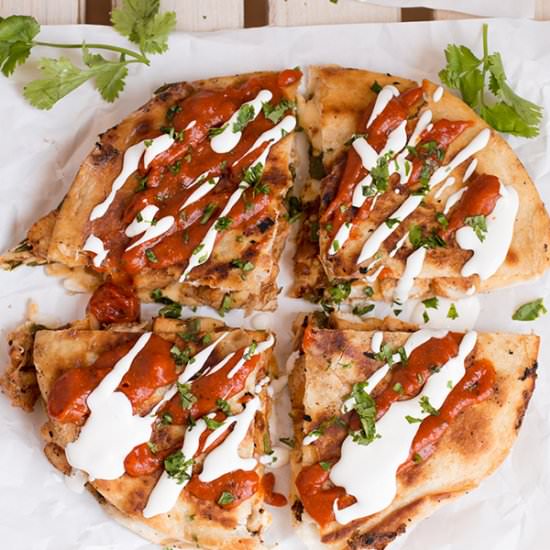 Cheesy Chicken Quesadillas